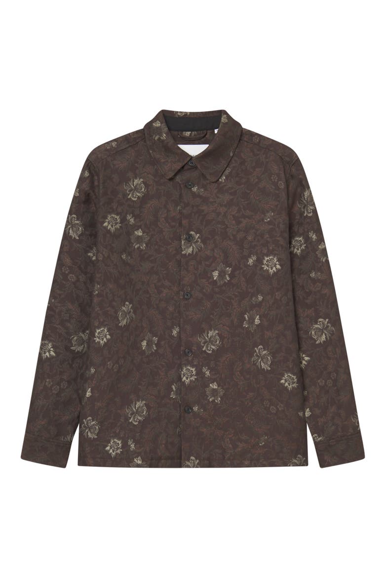 Kaleb Jacquard Overshirt, Alternate, color, MONKS ROBE