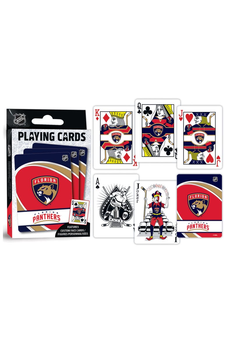 Florida Panthers Playing Cards, Alternate, color, Multicolor