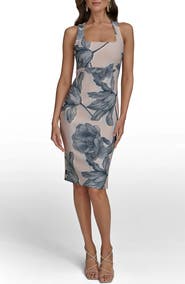 Donna Karan New York Floral Sheath Dress