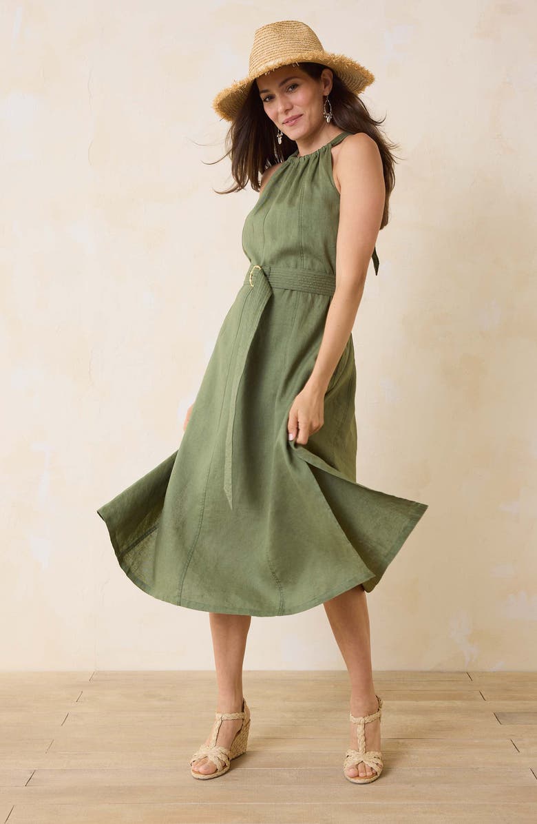 Tommy Bahama Coastalina Linen Midi Dress, Alternate, color,