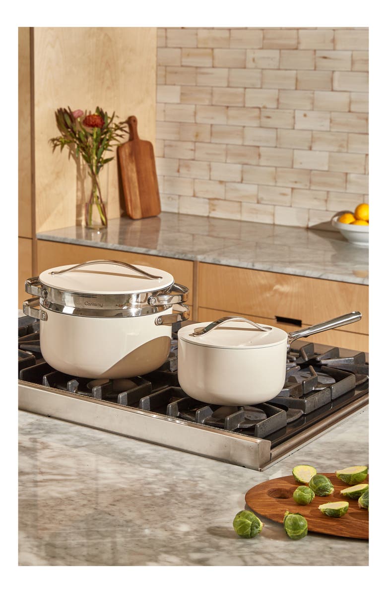 CARAWAY Large Stainless Steel Steamer, Alternate, color, Stainless Steel