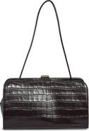Loeffler Randall Zella Croc Embossed Leather Shoulder Bag