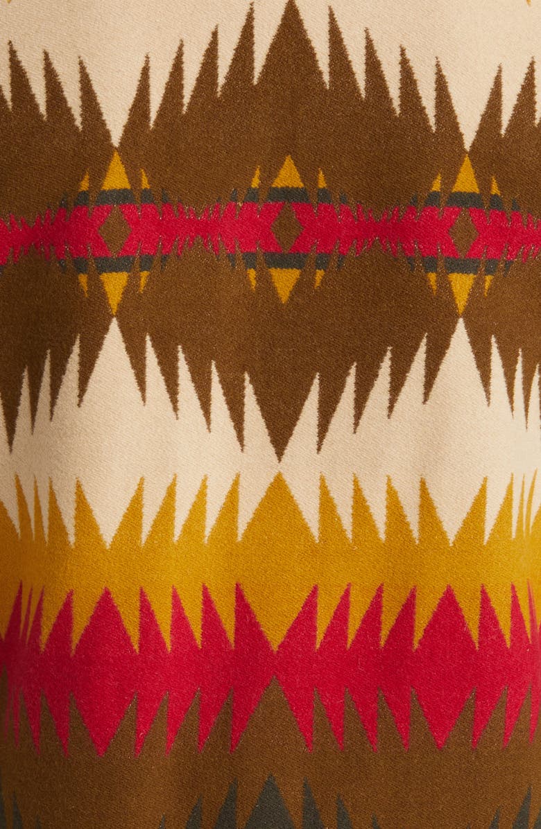 Pendleton Brownsville Wool & Cotton Coat with Genuine Shearling Collar, Alternate, color,