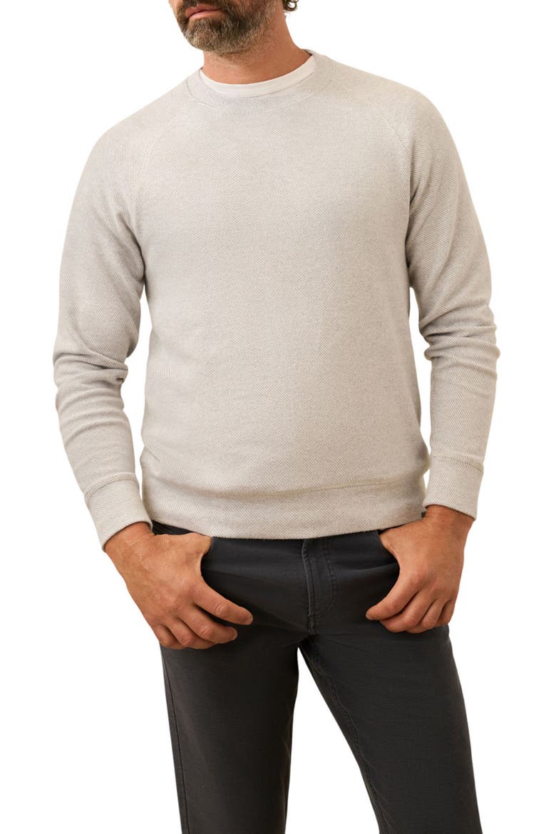 Legend Crew Organic Cotton Blend Sweater, Main, color, LIGHT HEATHER GREY