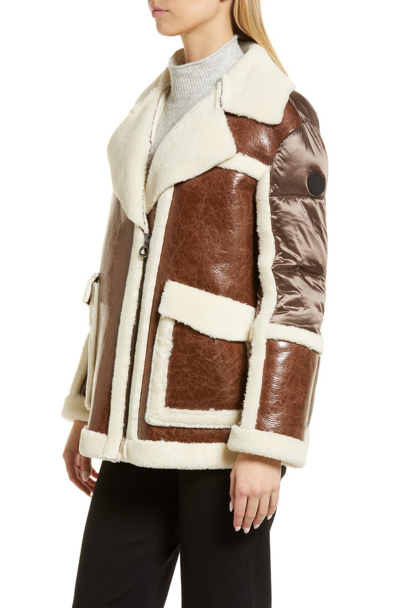 Noize Raelynn Mixed Media Faux Fur Jacket, Alternate, color, 