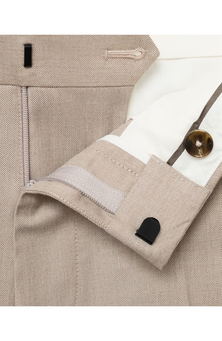 MANGO Paris Slim Fit Suit Pants, Alternate, color, Sand