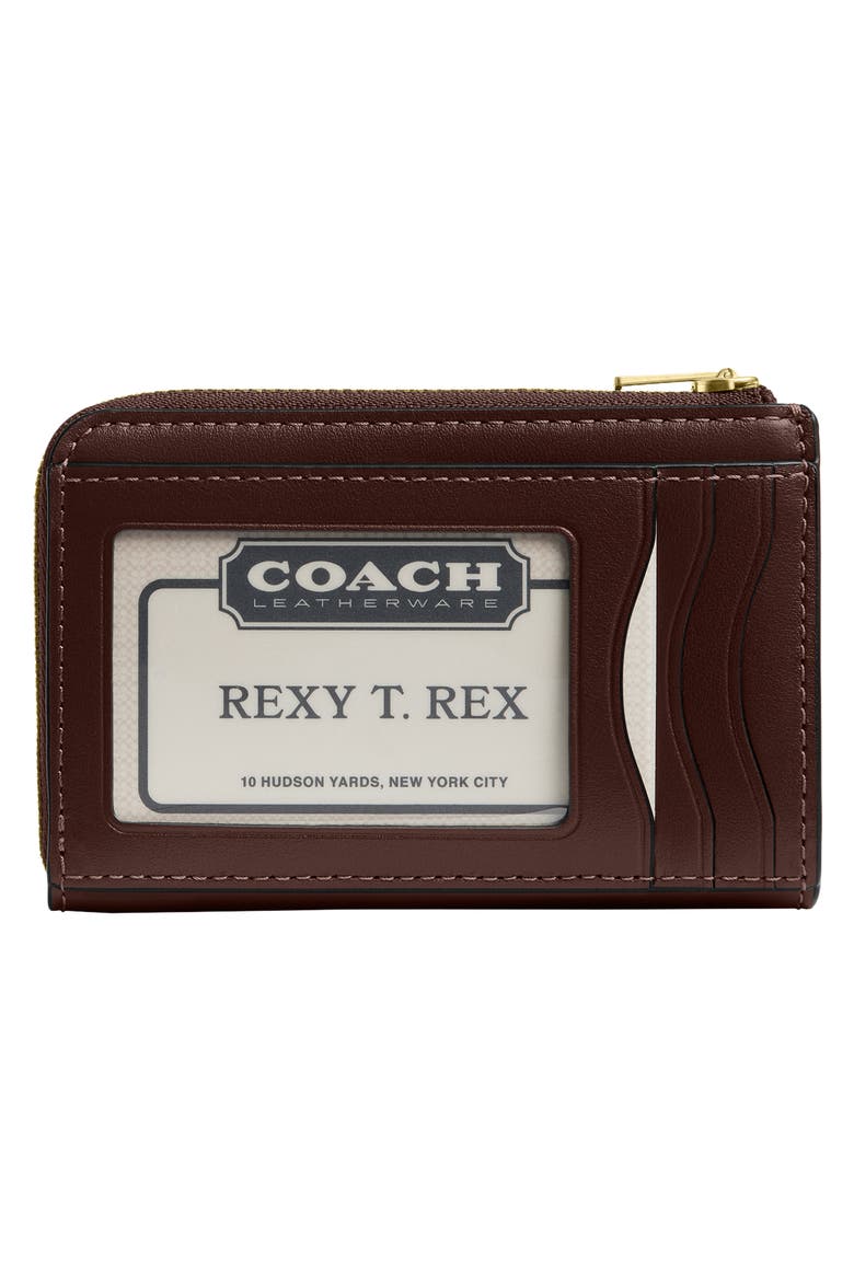 Essential Key Zip Card Case, Alternate, color, B4/ MAPLE