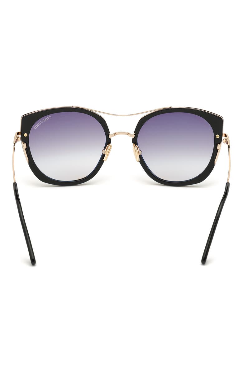 TOM FORD Joey 56mm Cat Eye Sunglasses, Alternate, color, 