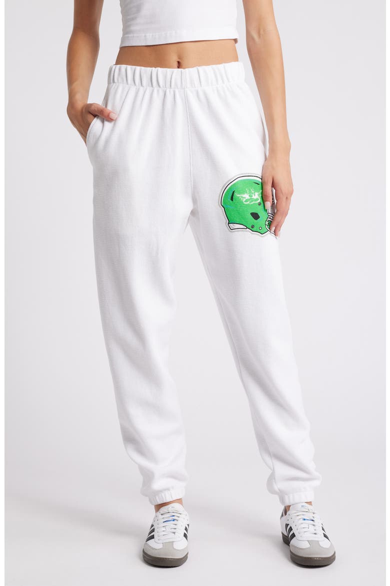 Don't Fumble Mac Slim Leg Joggers, Main, color, WHITE