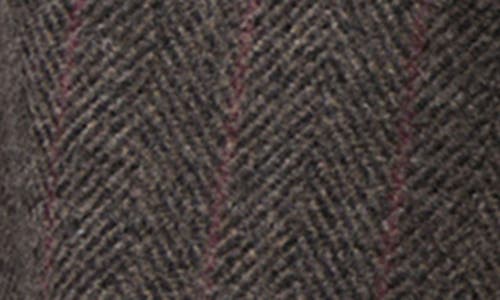 Mango Teen Herringbone Stripe Blazer In Black