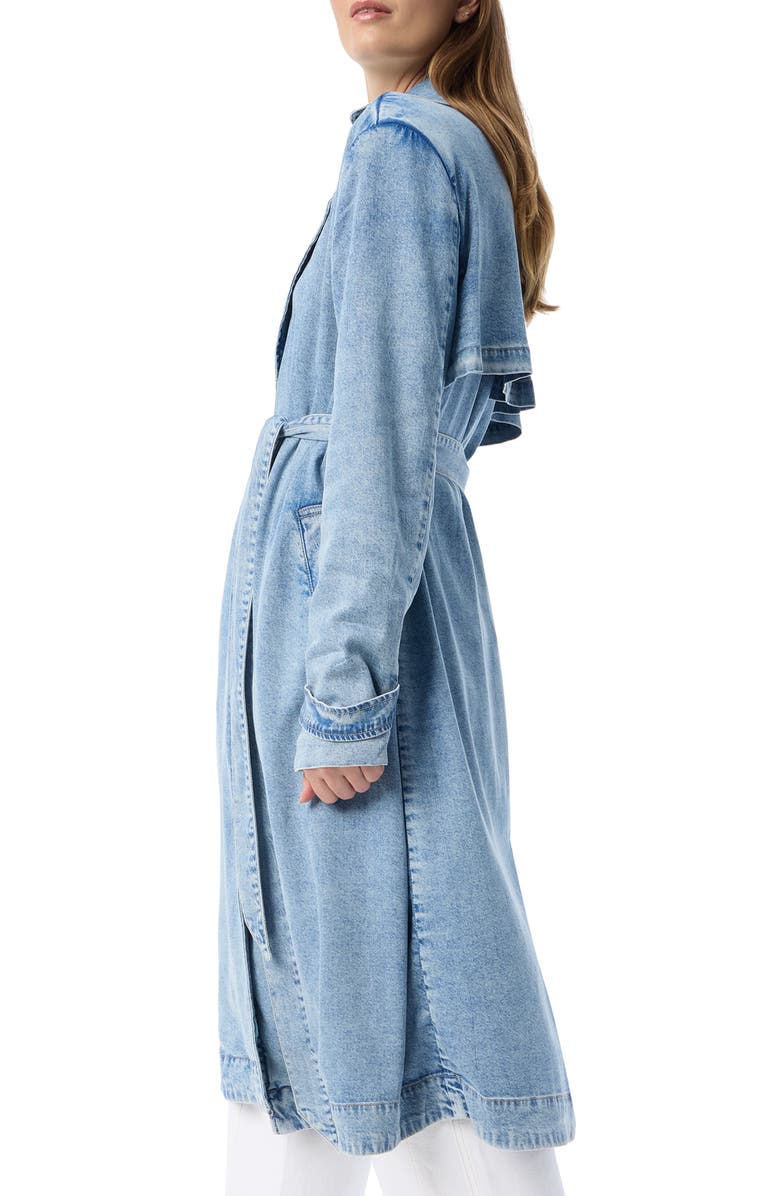 DO by Dee Ocleppo Cassie Denim Trench Coat, Alternate, color, Aero Wash