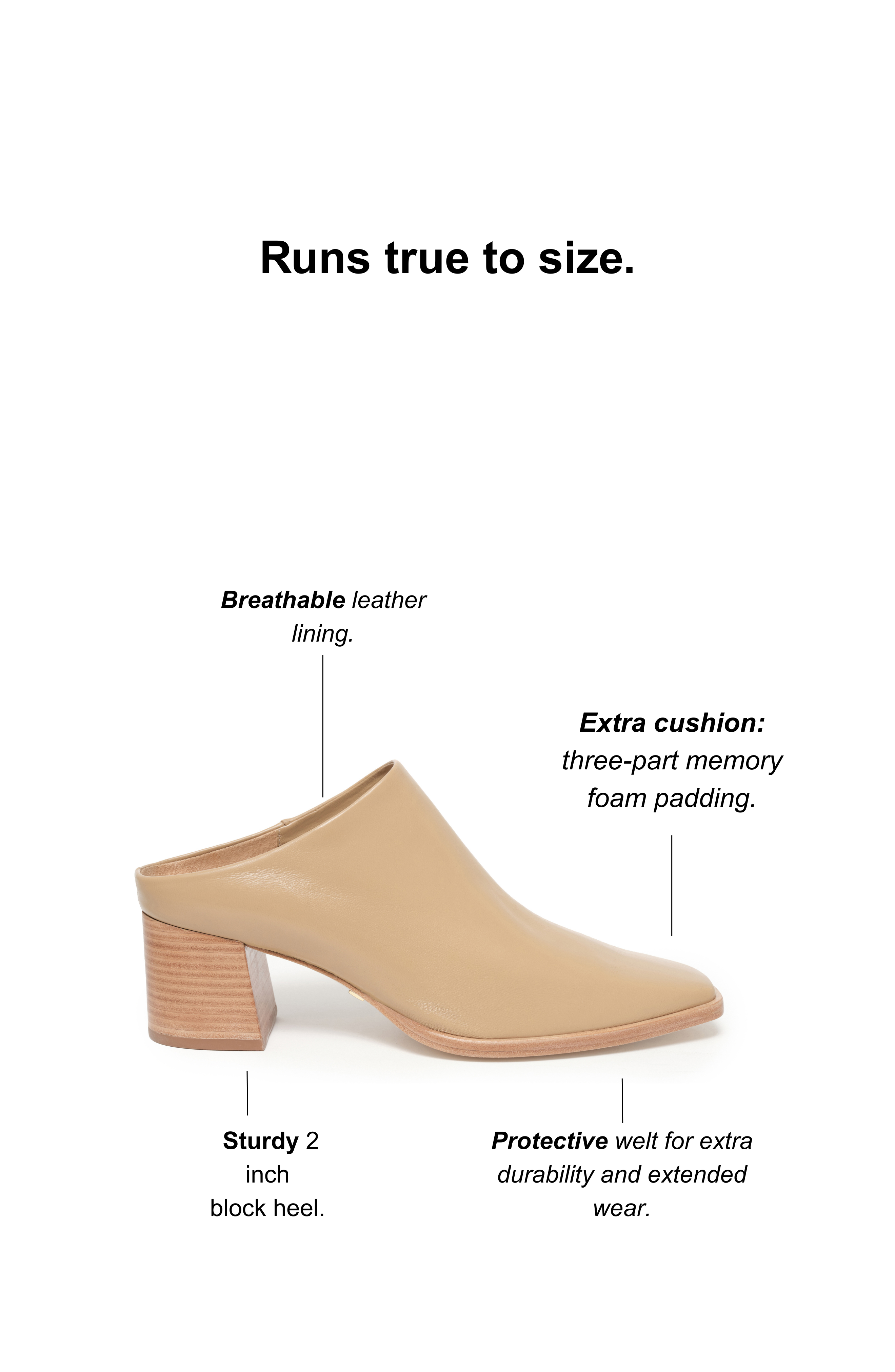 Jolene Mule, Alternate, color, Brown