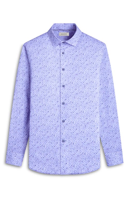 Bugatchi Jimmy Ooohcotton® Print Button-up Shirt In Air Blue