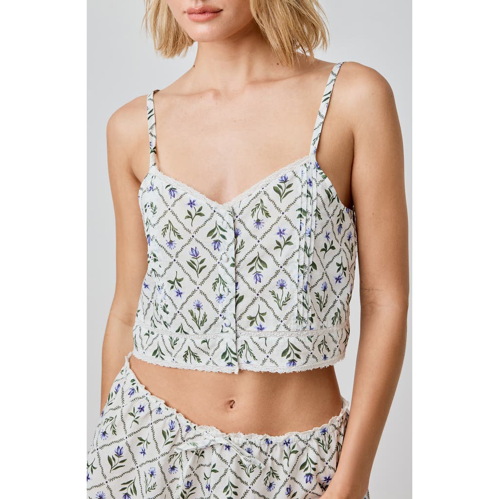 FLORENCE BY MILLS FLORENCE BY MILLS FRONT BUTTON CROP TANK