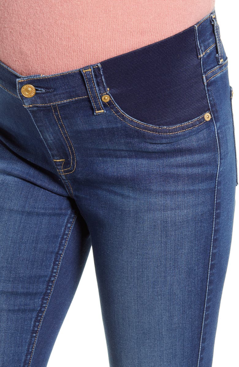 7 For All Mankind <sup>®</sup> b(air) Ankle Skinny Maternity Jeans, Alternate, color, 