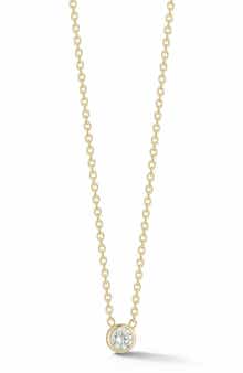GLAZE JEWELRY Bezel Set Cubic Zirconia Pendant Necklace