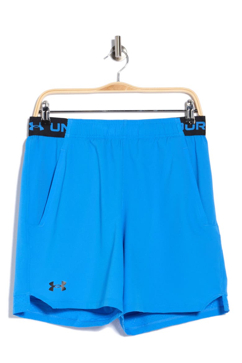 UA Vanish Woven 6-Inch Athletic Shorts, Alternate, color, 402 BLUE ATLANTIS