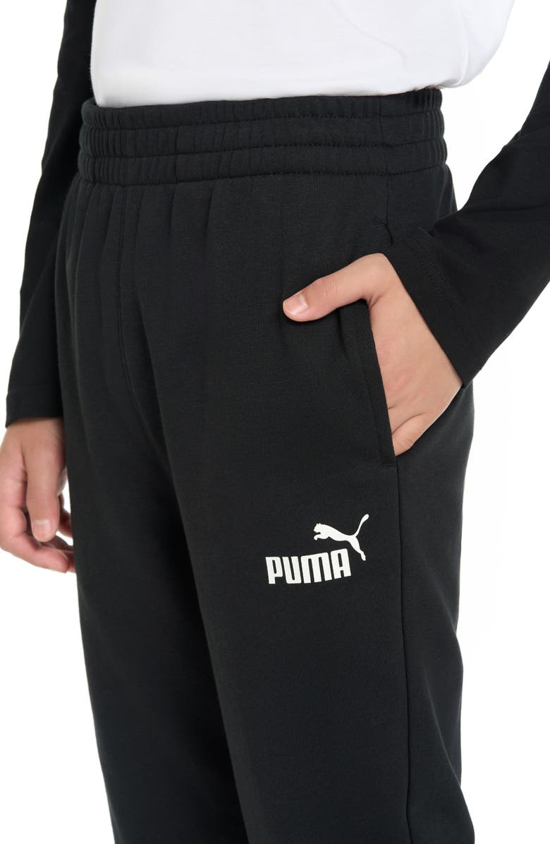 PUMA Kids' Core Pack Cotton Blend French Terry Joggers, Alternate, color, Puma Black