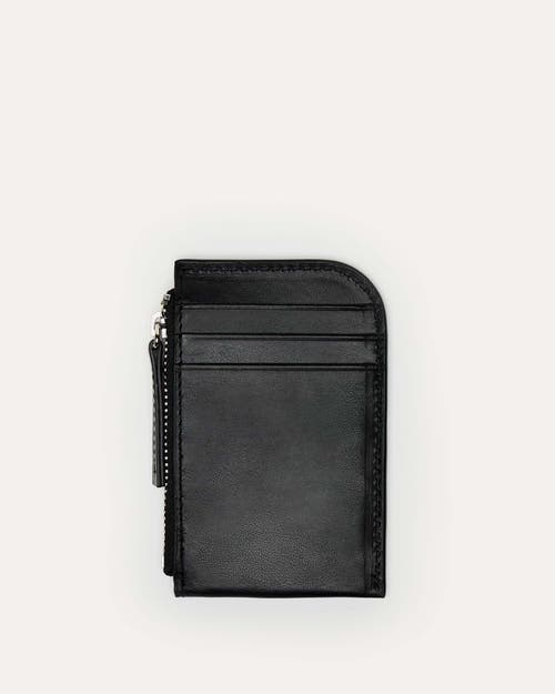 Want Les Essentiels De La Vie Want Les Essentiels Arch Smooth Leather Cardholder In Black