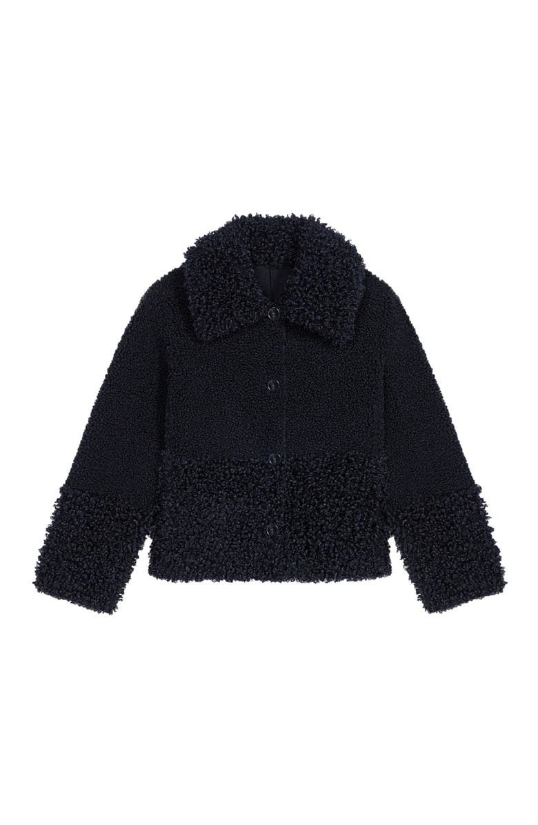 maje Curly jacket, Alternate, color, Black