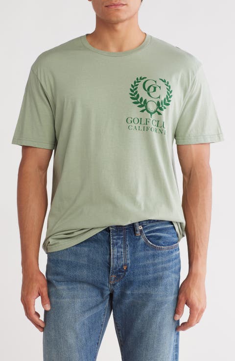 Golf Club Cotton Graphic T-Shirt