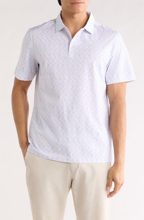 Victor OoohCotton® Mosaic Print Polo