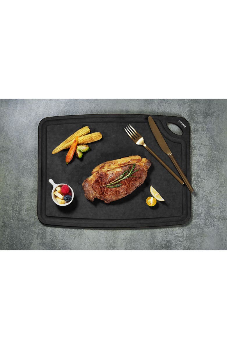 Eli Home Classic Series 2-In-1 Set Cutting Board- 10 x 13 x 1/4, Alternate, color, Brown