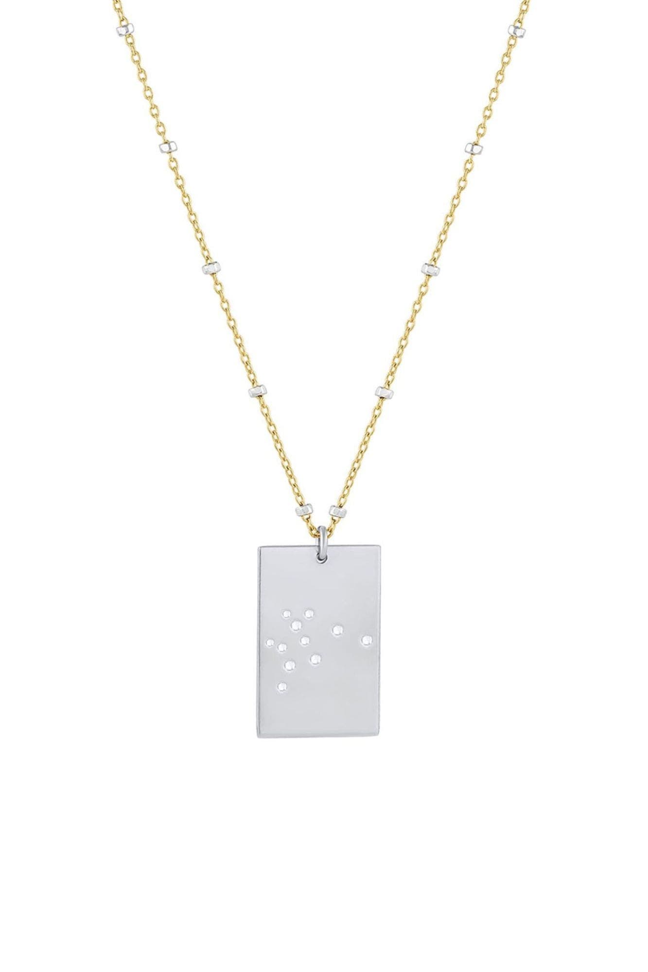 Set & Stones Zodiac Constellation Necklace In Gold