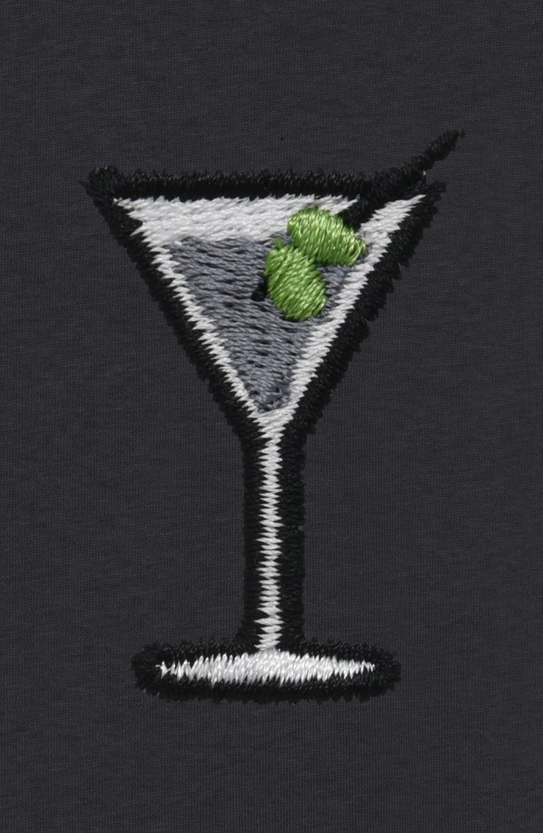 Dalix Mens Martini Midweight Garment Dye Tee, Alternate, color, Black