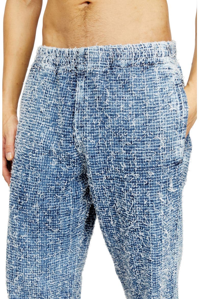 D-Labb-S Prince of Wales Print Bouclé Denim Joggers, Alternate, color, DENIM