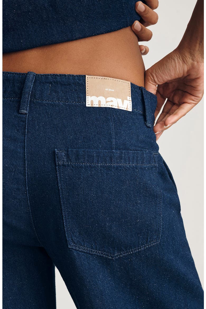Siena High Waist Wide Leg Jeans, Alternate, color, DARK LINEN DENIM
