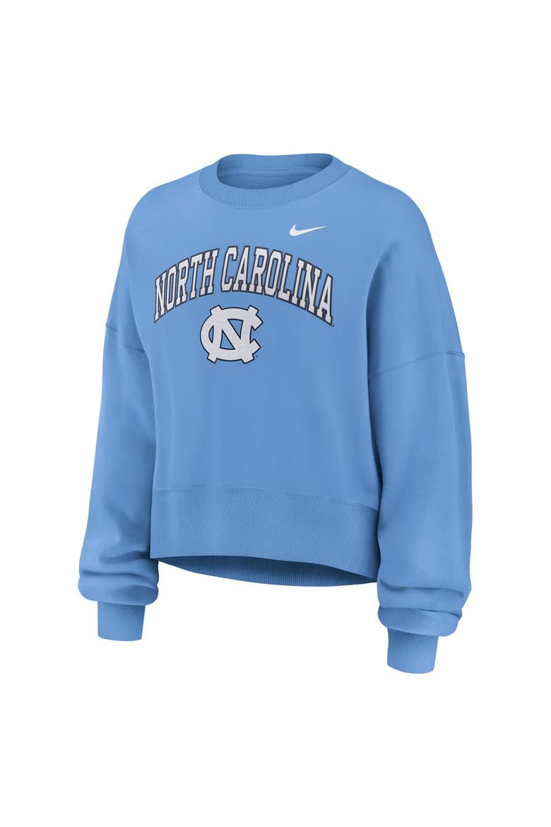 Women's Nike Carolina Blue North Carolina Tar Heels Oversized Phoenix Arch Pullover Sweatshirt, Alternate, color, Light Blue