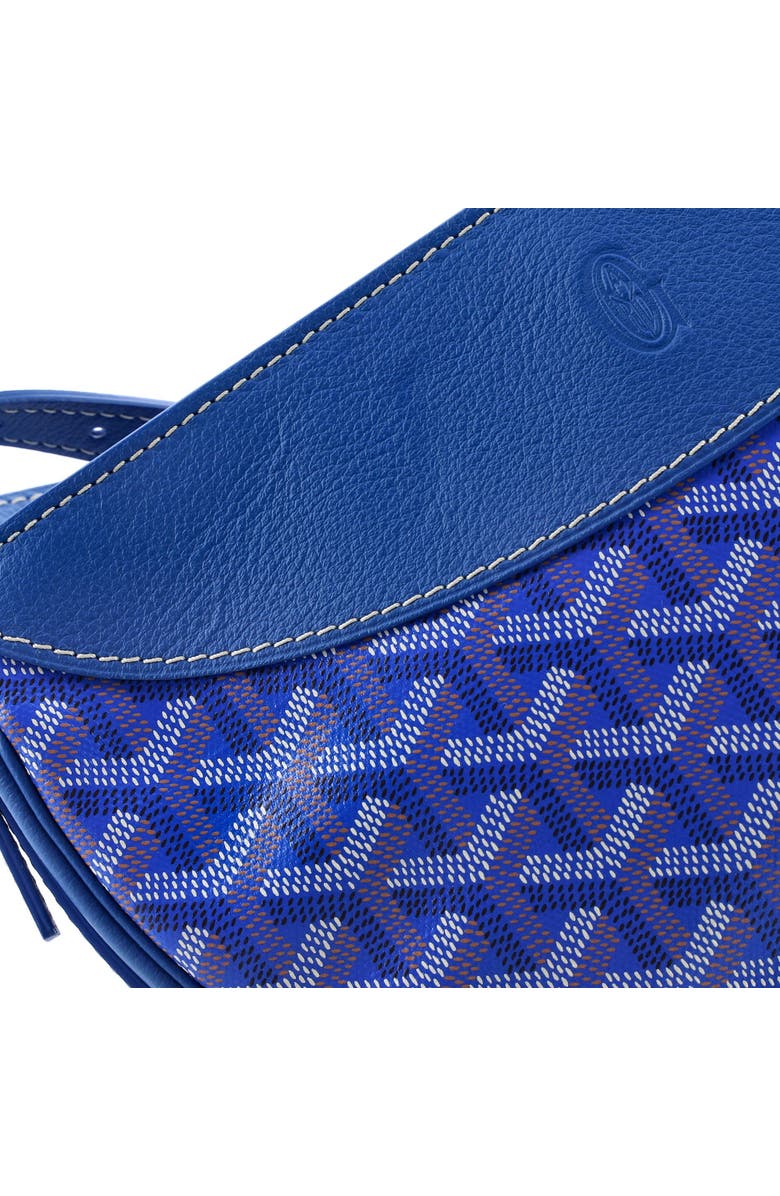Pre-Owned Goyard Hirondelle Shoulder Bag Coated Canvas and Leather, Alternate, color, Blue