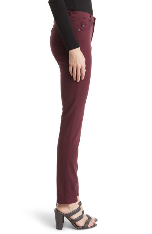 Ag Farrah High Waist Skinny Jeans In Maroon Peak
