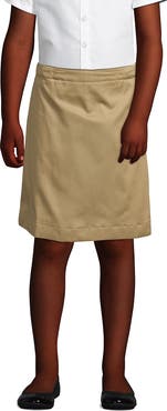 Lands' End School Uniform Girls Blend Chino Skort Top of Knee
