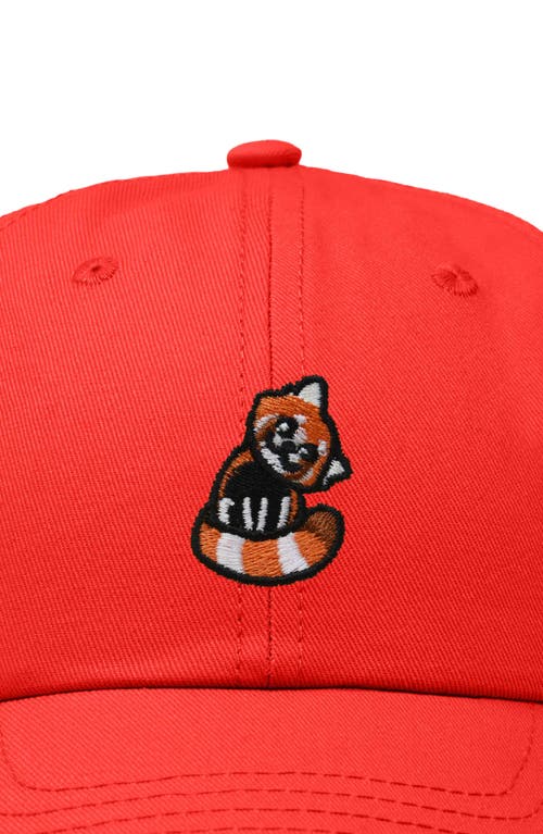 DALIX DALIX RED PANDA EMBROIDERED DAD HAT
