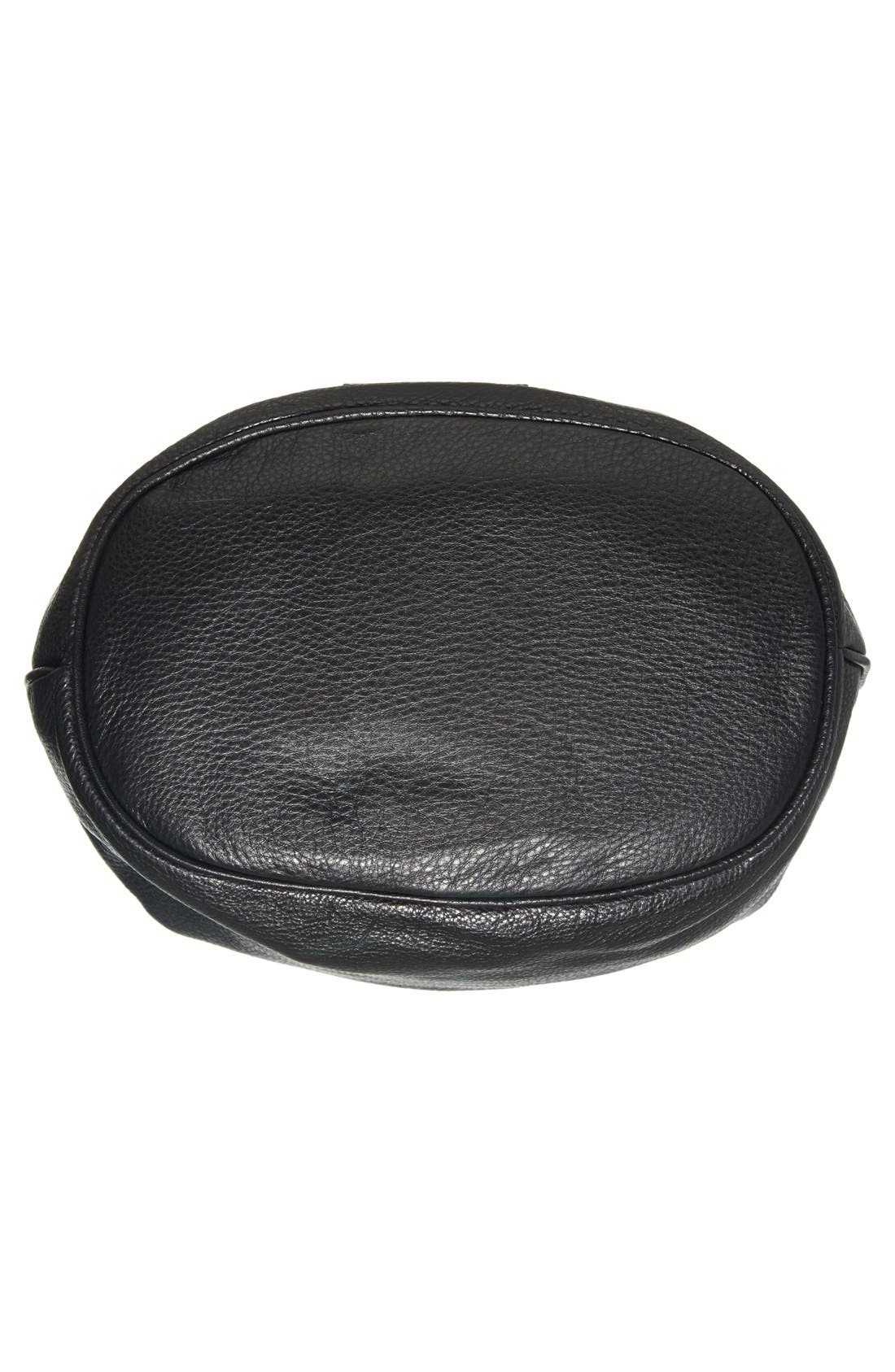 MARC BY MARC JACOBS 'Too Hot to Handle' Leather Bucket Bag, Alternate, color, BLACK