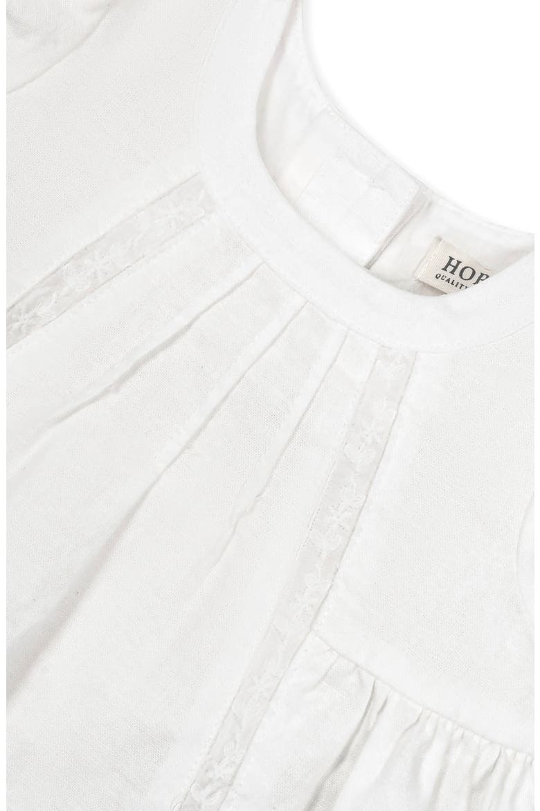 Baby Special Occasion Linen Pintuck Dress, Infant, Alternate, color, Soft White Pintuck