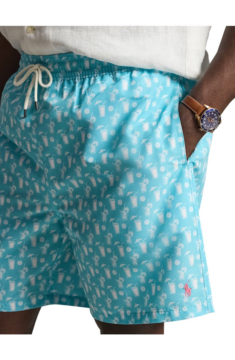 Polo Ralph Lauren Big & Tall Cocktail Convo Traveler Swim Trunks, Alternate, color, Blue