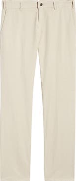 Peter Millar Somerset Flat Front Cotton & Linen Blend Pants
