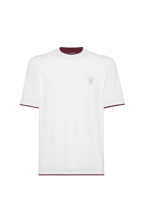 T-shirt with faux-layering