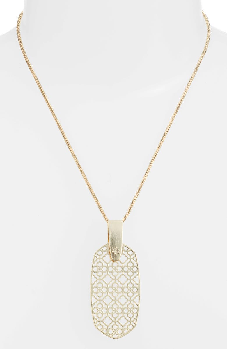 Kendra Scott Inez Filigree Pendant Necklace, Alternate, color, 