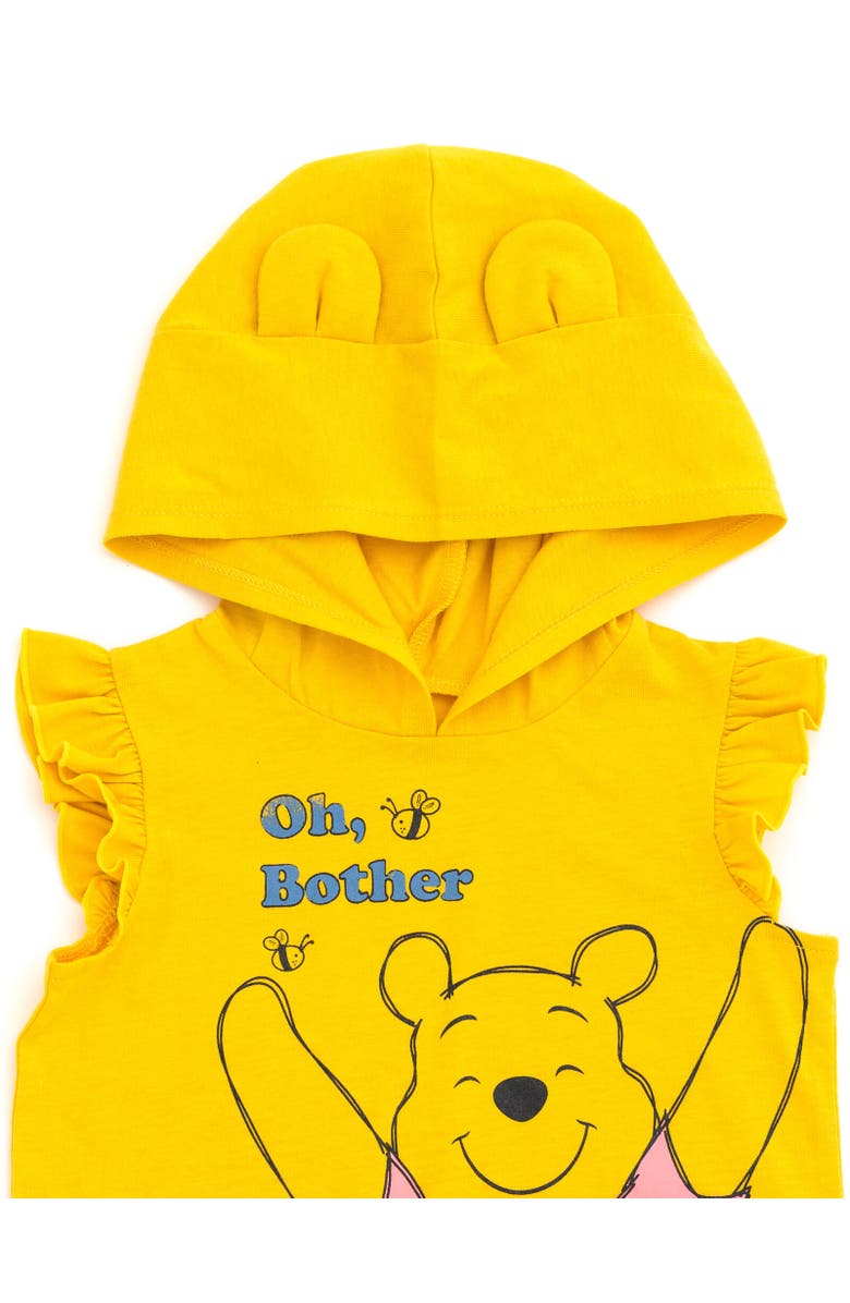 Disney Winnie the Pooh Cosplay Tank Top & Shorts Set, Alternate, color, Yellow