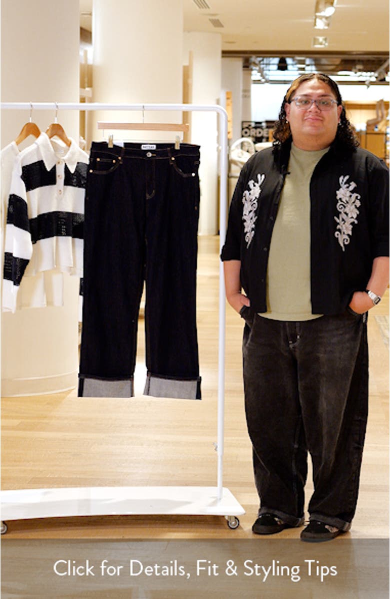 High Waist Straight Leg Jeans, sales video thumbnail