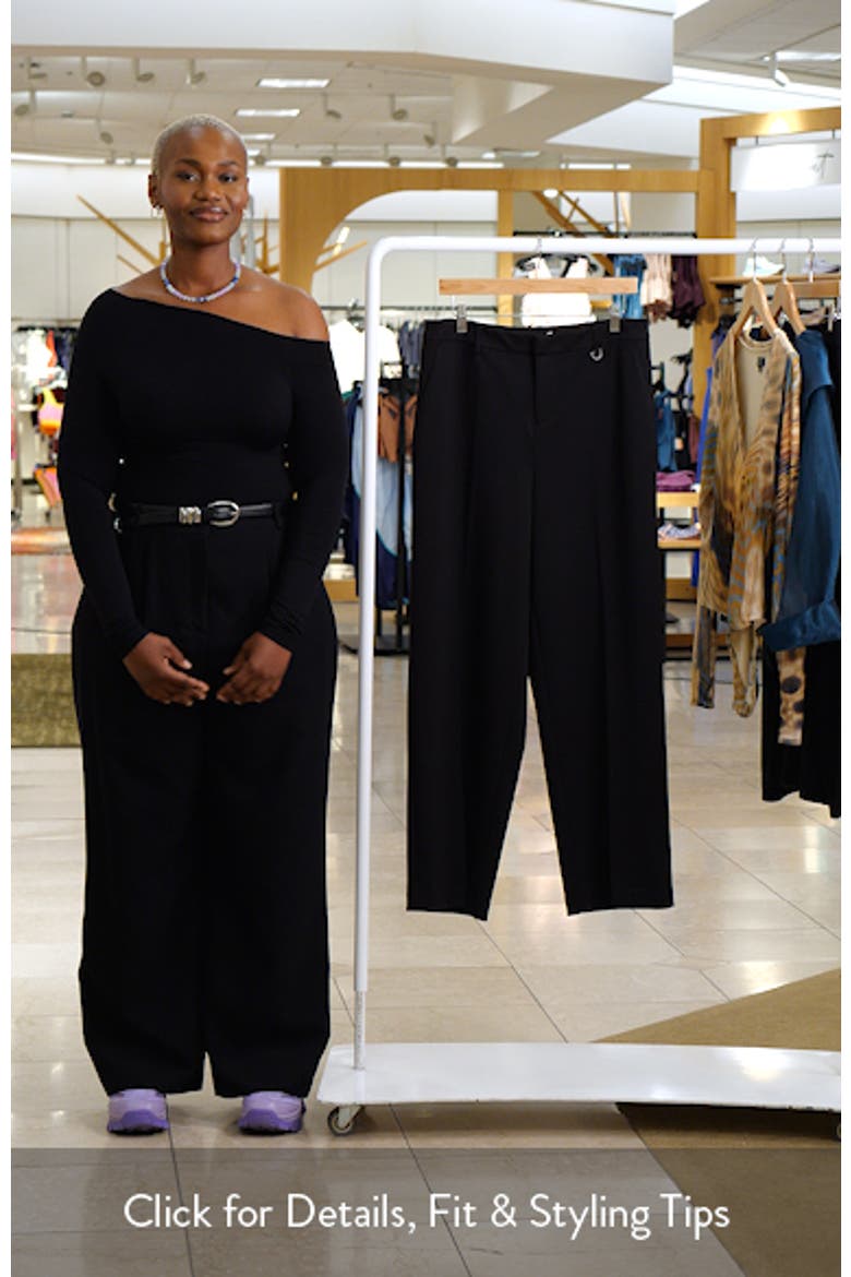 Lenox Buckle Detail Wide Leg Ponte Pants video