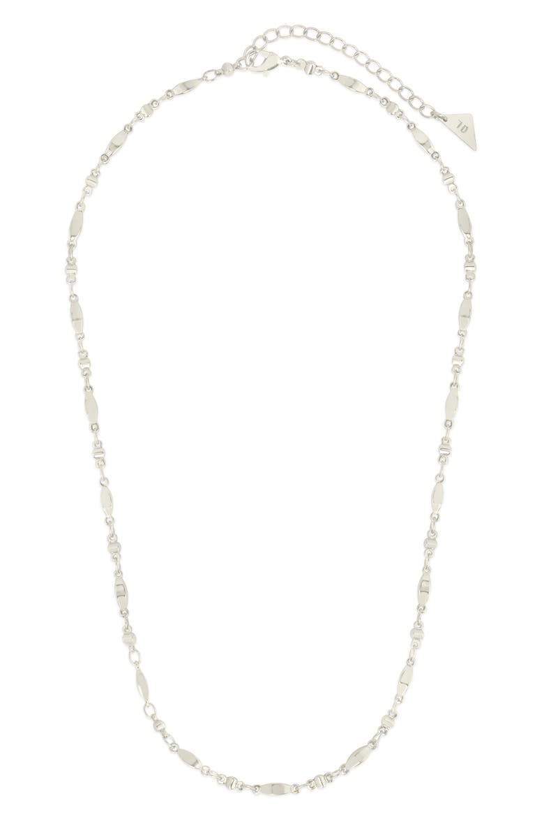 Kenya Chain Link Necklace, Alternate, color, SILVER