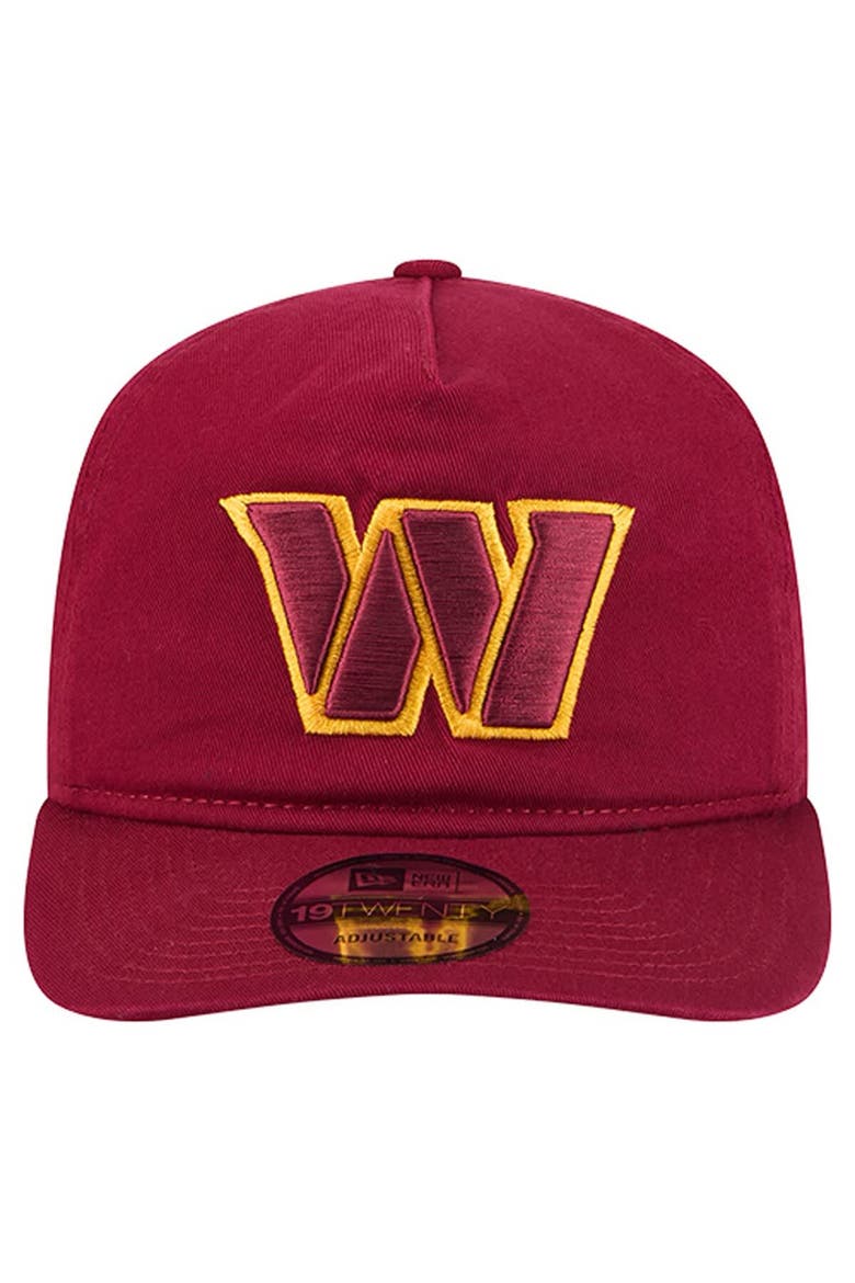 Men's New Era  Burgundy Washington Commanders Team 19TWENTY Adjustable Hat, Alternate, color, Burgundy