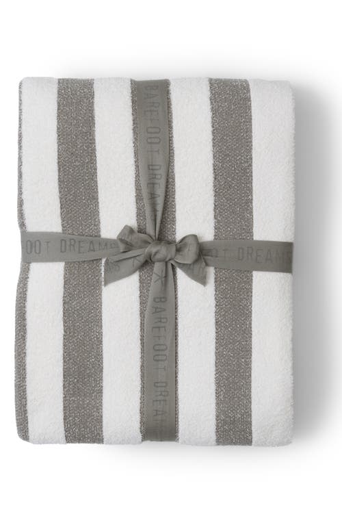 Shop Barefoot Dreams Cozychic® Stripe Throw Blanket In Eucalyptus/cream