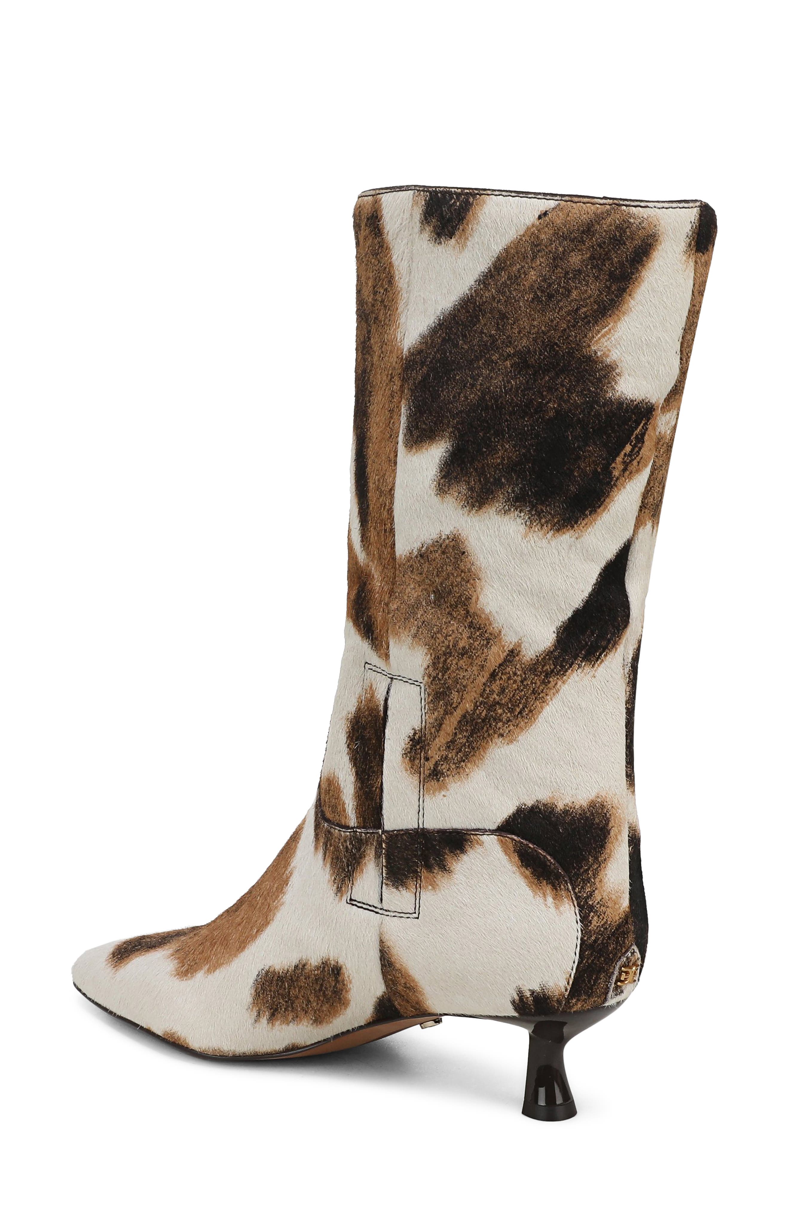 Ramona Genuine Calf Hair Boot, Alternate, color, CAFE MULTI
