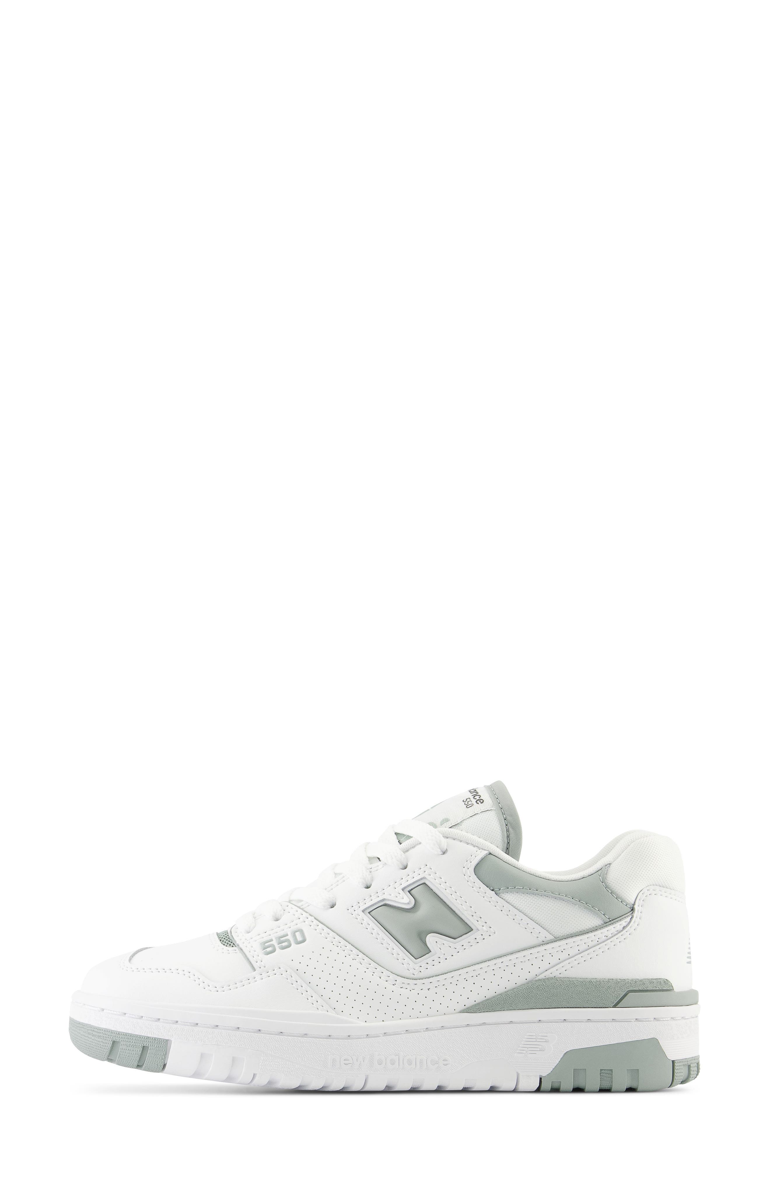 New Balance 550 Basketball Sneaker, Alternate, color, White/ Juniper